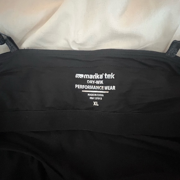 MARIKA Black Athletic Padded Tank Top XL - Picture 2 of 6